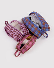 Load image into Gallery viewer, baggu - 3D zip set - check mix
