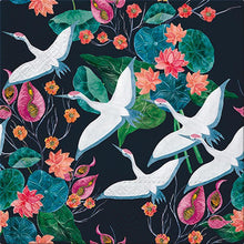 Load image into Gallery viewer, white cranes - luncheon napkins
