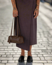 Load image into Gallery viewer, baggu - small recycled leather bowler - brown - prebook arriving mid nov