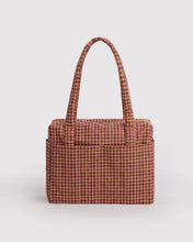 Load image into Gallery viewer, baggu - small cloud carry-on bag - tan houndstooth - prebook arriving mid july