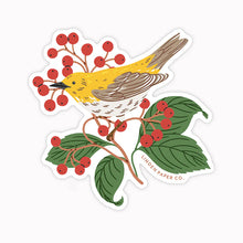 Load image into Gallery viewer, warbler - clear vinyl sticker