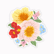 Load image into Gallery viewer, blooming floral cluster - clear vinyl sticker