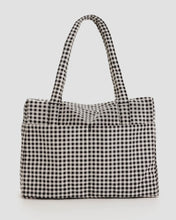 Load image into Gallery viewer, baggu - carry-on cloud bag - black and white gingham
