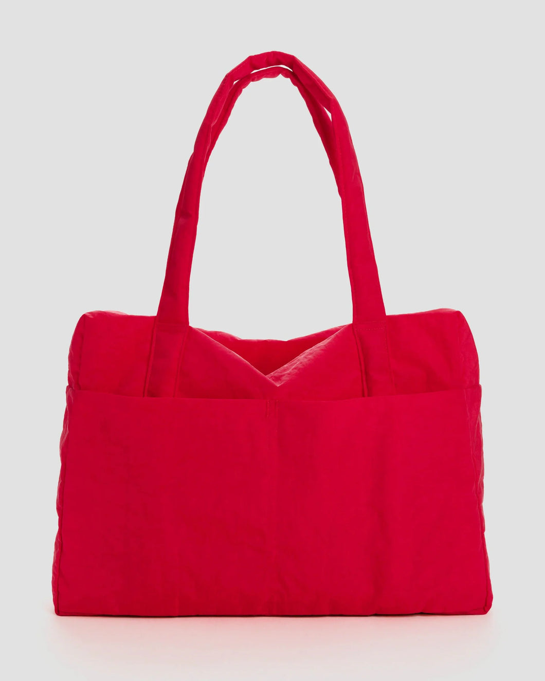 baggu - carry-on cloud bag - candy apple red