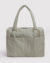 Load image into Gallery viewer, baggu - carry-on cloud - sage stripe
