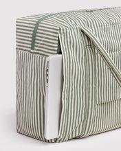 Load image into Gallery viewer, baggu - carry-on cloud - sage stripe