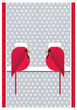 Load image into Gallery viewer, charley harper - cool cardinals - boxed holiday card assortment