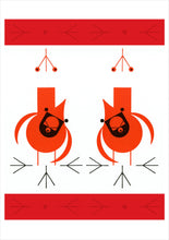 Load image into Gallery viewer, charley harper - cool cardinals - boxed holiday card assortment