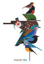 Load image into Gallery viewer, charley harper - rainforest birds - thank you  - boxed notecards
