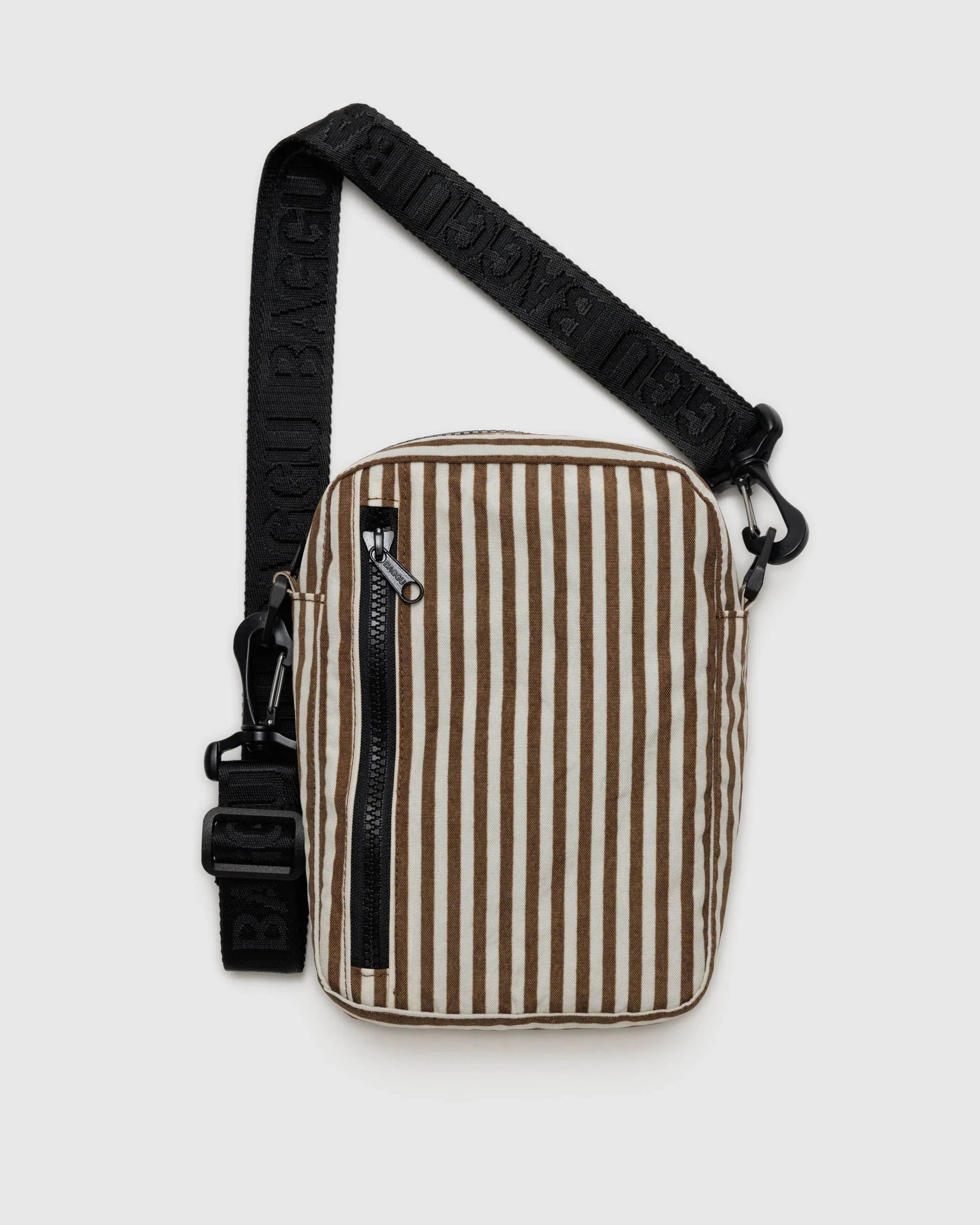 baggu sport crossbody brown stripe