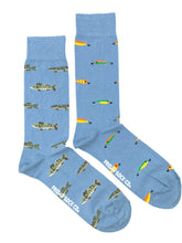 Load image into Gallery viewer, men&#39;s socks - fish &amp; lures
