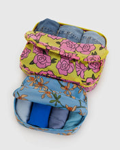 Load image into Gallery viewer, baggu  - packing cube set -  garden flowers
