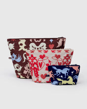 Load image into Gallery viewer, baggu - go pouch set - western cut outs - prebook arriving mid nov