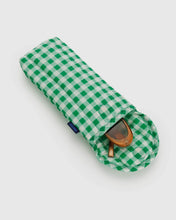 Load image into Gallery viewer, baggu - puffy glasses sleeve - green gingham

