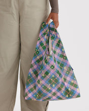 Load image into Gallery viewer, baggu - green star plaid - standard size - prebook due to arrive mid nov