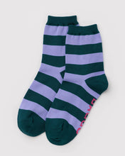 Load image into Gallery viewer, baggu - crew socks - malachite stripe
