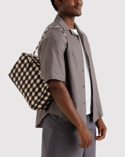 Load image into Gallery viewer, baggu - medium nylon bowler bag - blurred gingham
