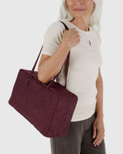 Load image into Gallery viewer, baggu - medium nylon bowler bag - mahogany