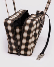 Load image into Gallery viewer, baggu - medium nylon bowler bag - blurred gingham