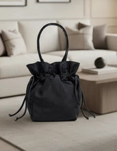 Load image into Gallery viewer, baggu - nylon drawstring bag - black - prebook arriving mid nov
