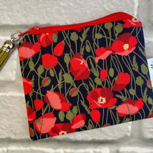 Load image into Gallery viewer, zip pouch -  poppies
