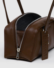 Load image into Gallery viewer, baggu - small recycled leather bowler - brown - prebook arriving mid nov