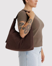Load image into Gallery viewer, baggu - large nylon shoulder bag - coffee