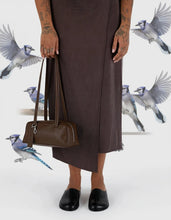 Load image into Gallery viewer, baggu - small recycled leather bowler - brown - prebook arriving mid nov