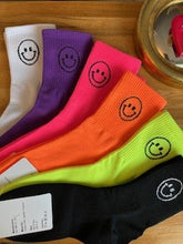 Load image into Gallery viewer, happy face socks - neon assortment

