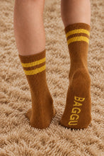 Load image into Gallery viewer, baggu - ribbed socks - toffee stripe