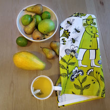 Load image into Gallery viewer, lush UK - bee garden tea towel
