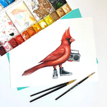 Load image into Gallery viewer, cardinal  art print - save 70%
