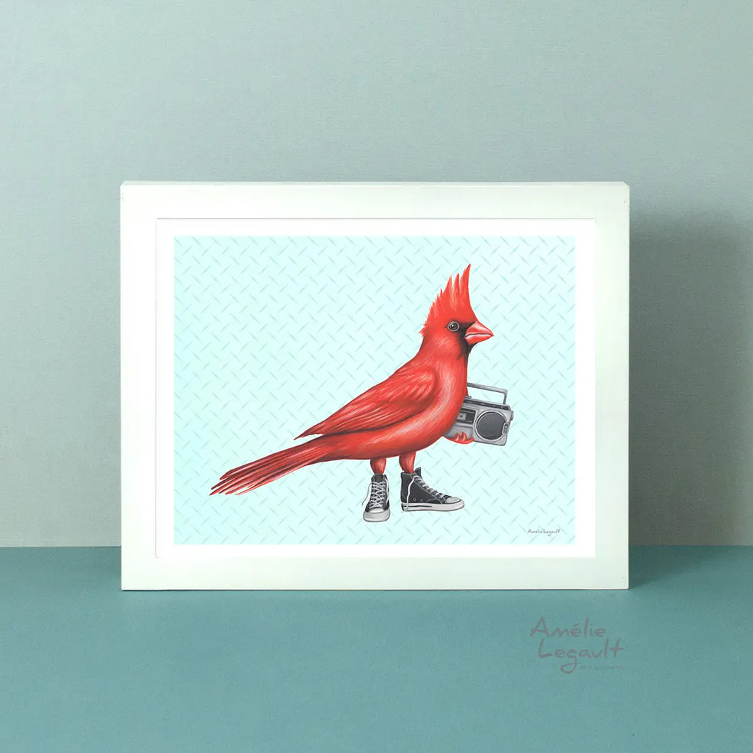 cardinal  art print - save 70%