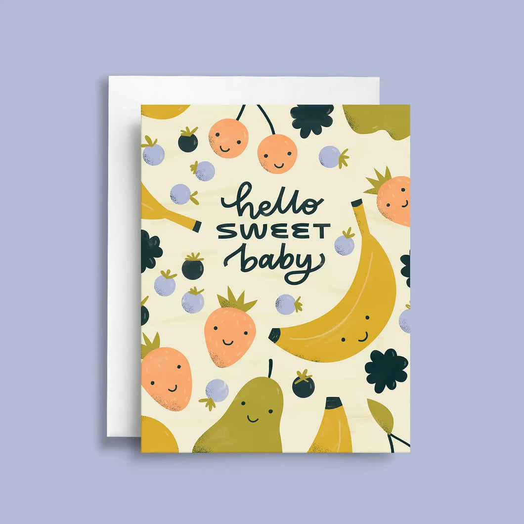 sweet fruit baby card