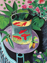 Load image into Gallery viewer, catisse and the goldfish - blank card