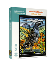 Load image into Gallery viewer, molly hashimoto - California quail puzzle - 500pc
