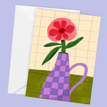 Load image into Gallery viewer, maia fadd - purple vase card
