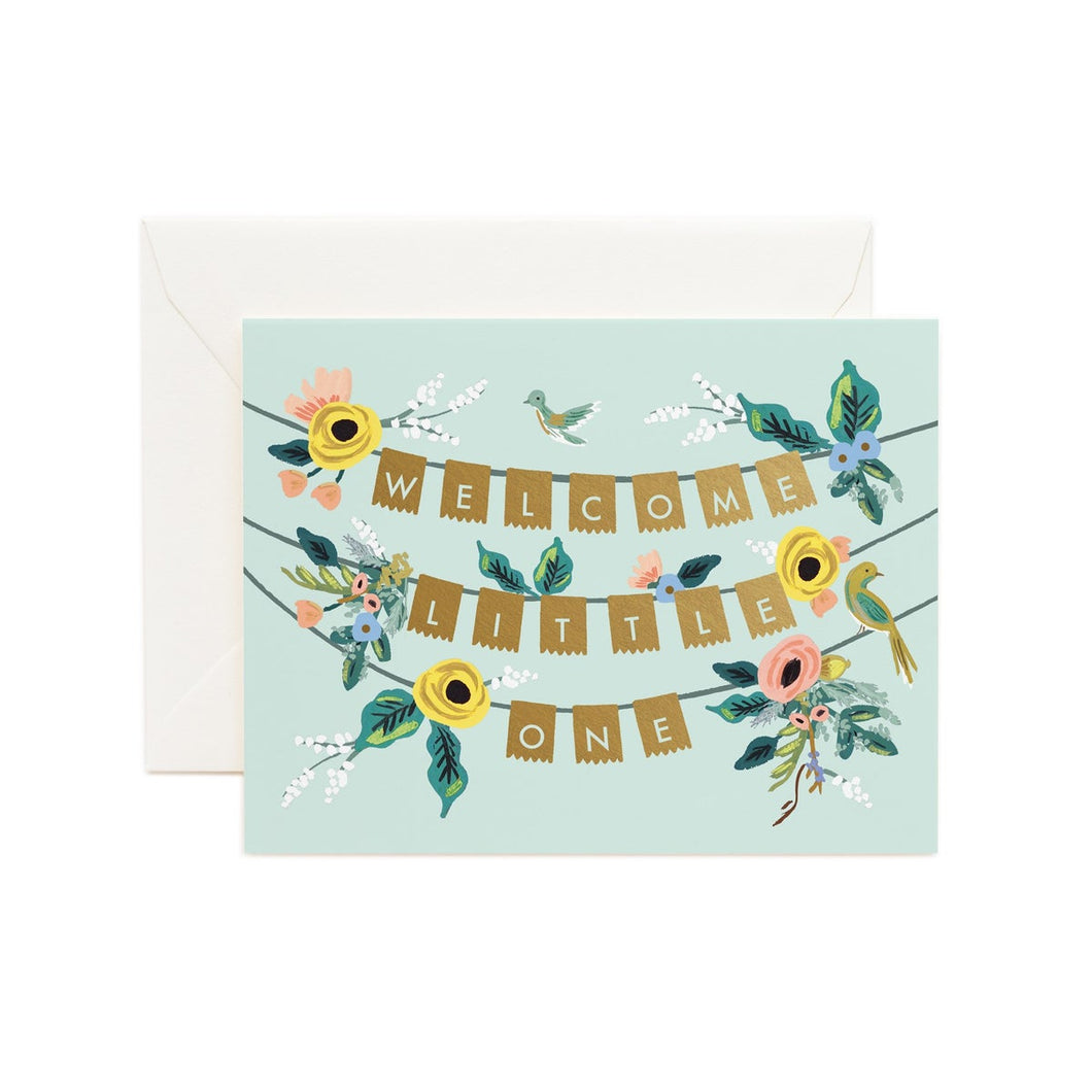 rifle paper co. welcome garland card