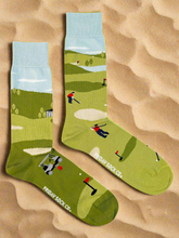 Load image into Gallery viewer, men&#39;s socks - golf scene
