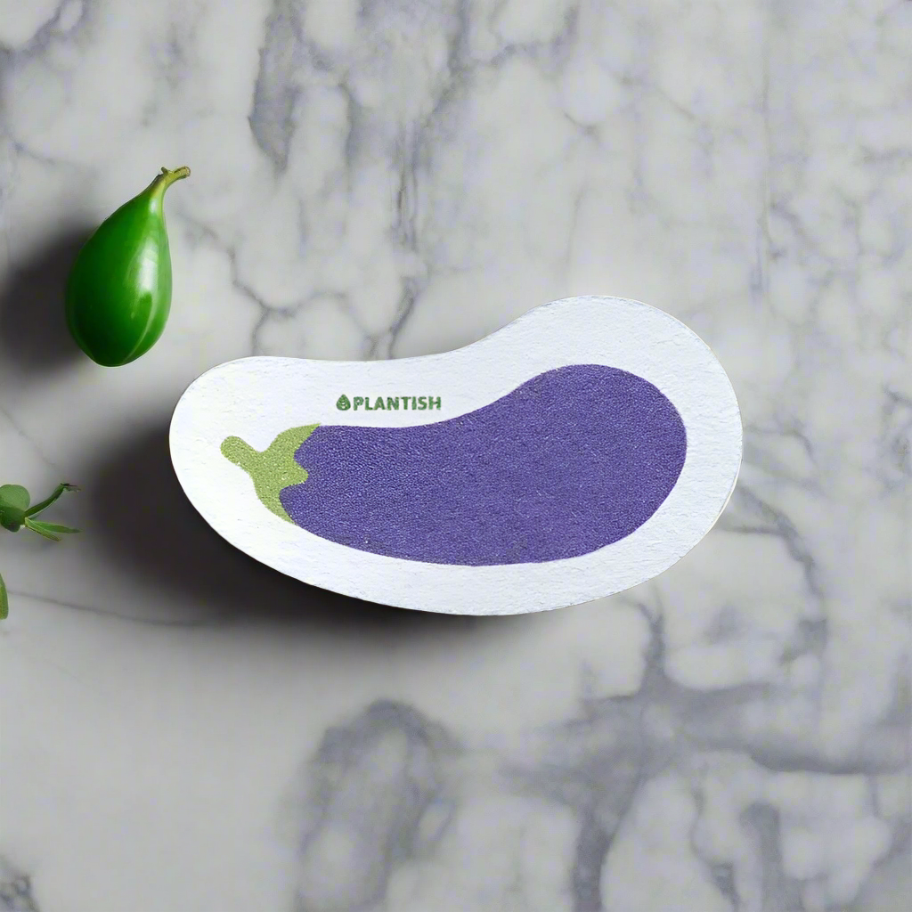 eggplant  pop-up sponge