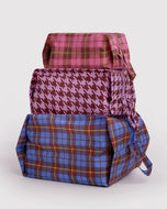 baggu - 3D zip set - check mix