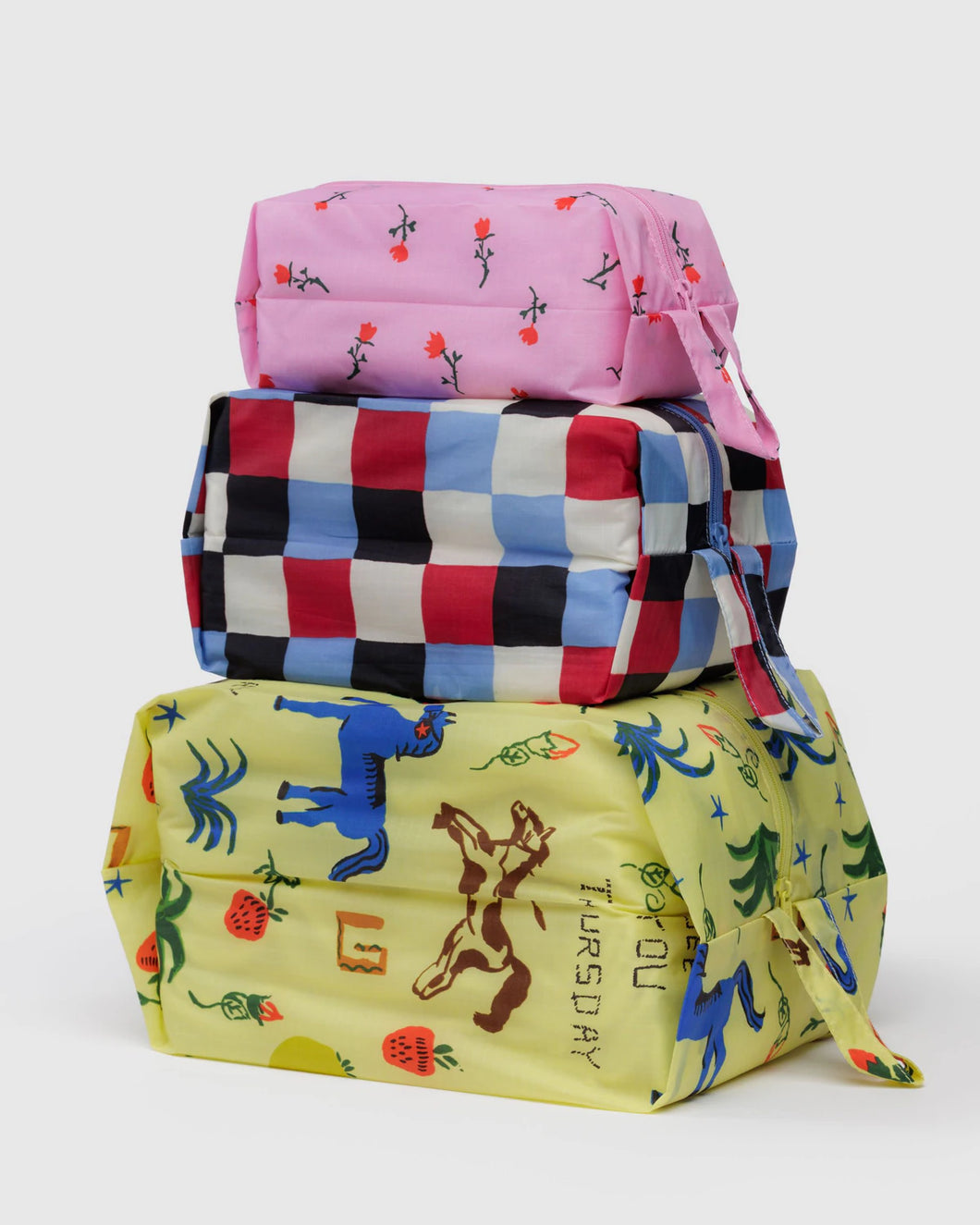 baggu - 3D zip set -  painted prairie - prebook arriving late oct/early nov