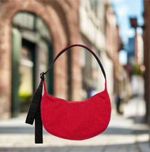 Load image into Gallery viewer, baggu - small nylon crescent bag - candy apple
