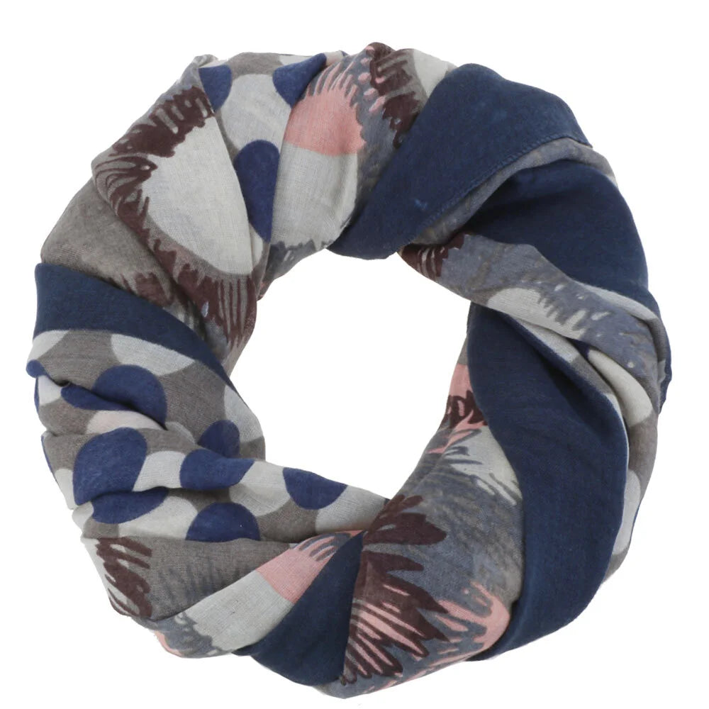 lightweight scarf - swirl navy - save 50%