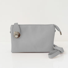 Load image into Gallery viewer, classic triplet crossbody - light grey

