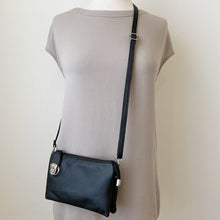 Load image into Gallery viewer, classic triplet crossbody - black
