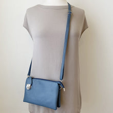 Load image into Gallery viewer, classic triplet crossbody - blue - save 50%
