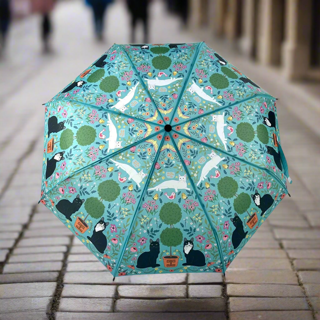 kitty cats and topiary umbrella - naked decor