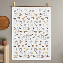 Load image into Gallery viewer, dogs &amp; cats tea towel
