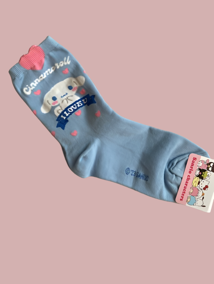 sanrio classic crew socks - cinnamoroll - save 50%